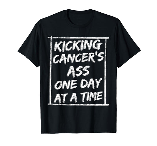 Kicking Cancer Chemotherapy Warrior Survivor Chemo T-Shirt
