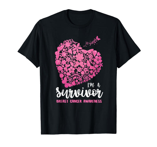 I'm a Survivor Breast Cancer Awareness Tee, Cancer Survivor T-Shirt