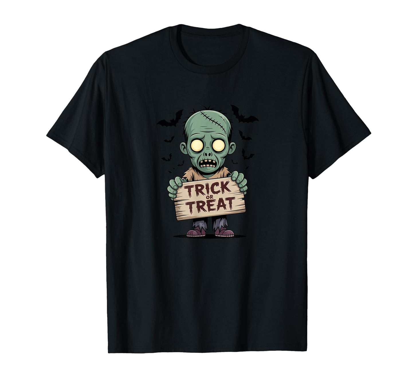 Spooky Trick or Treat Zombie Gift for Men Women T-Shirt
