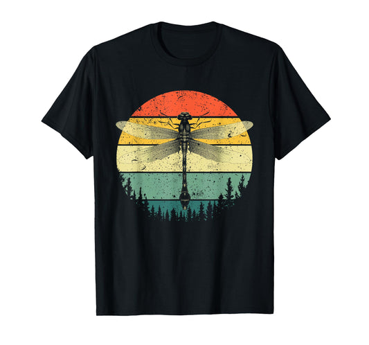 Cool Dragonfly Art Men Women Retro Nature Insect Entomology T-Shirt