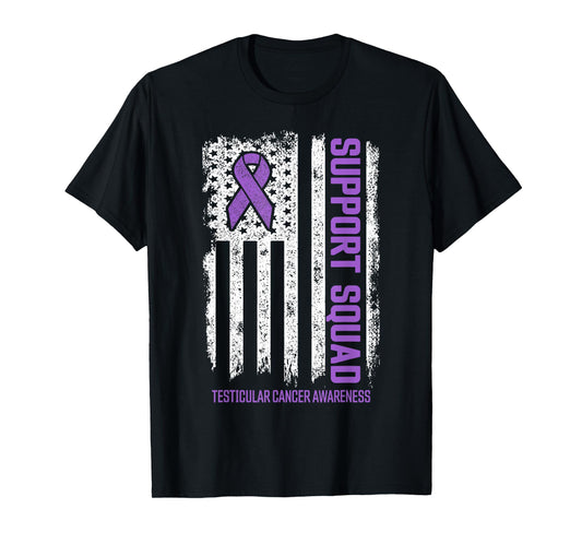 Testicular Cancer Support Squad Testicular Cancer Awareness T-Shirt