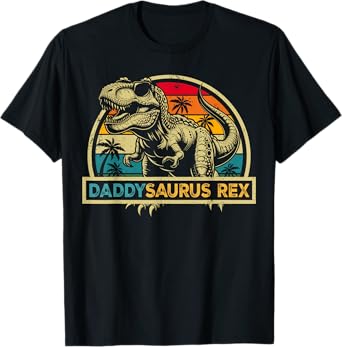 Daddysaurus Rex Dinosaur Daddy Saurus Rex Family Matching T-Shirt