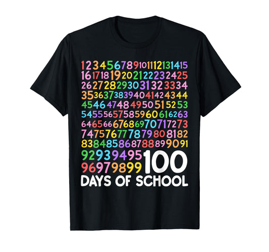 100th Day of School Teacher 100 Days of School Math Numbers T-Shirt