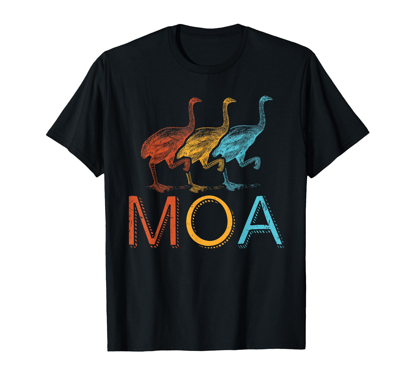 Moa Bird - Vintage Style T-Shirt