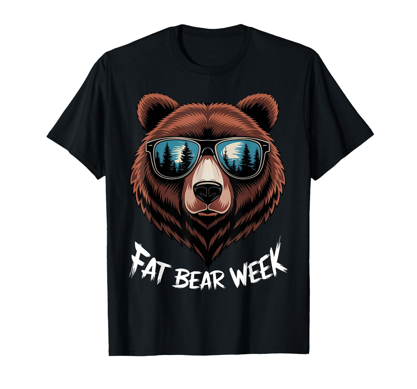 Fat Bear Week Retro Bear Sunglasses Nature Lovers T-Shirt