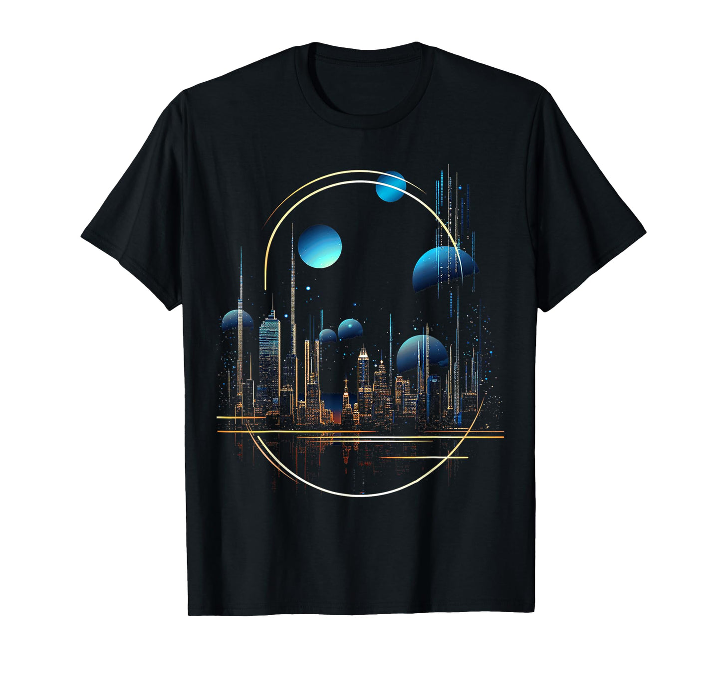 @rtY Nature Geometric Graphic Motif T-Shirt, Small, Black