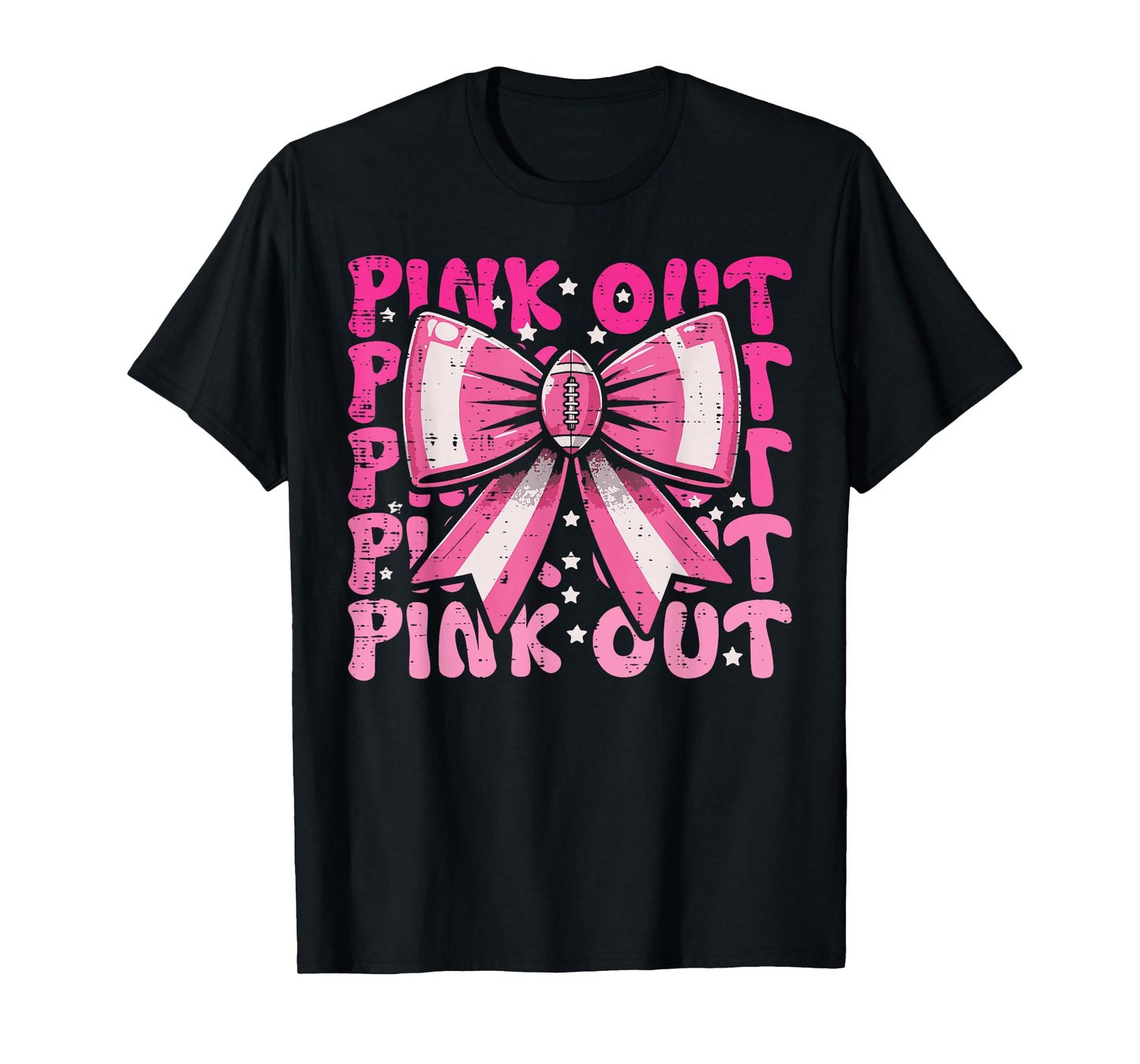 Breast Cancer Ribbon Pink Out Awareness Women Girls Kids T-Shirt