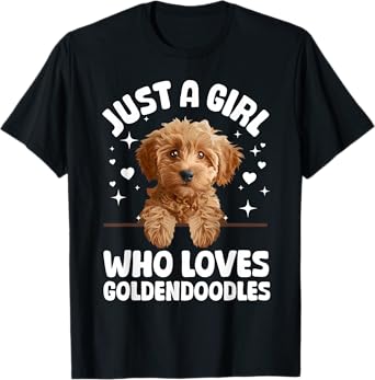Cute Goldendoodle Design For Women Girls Golden Doodle Lover T-Shirt