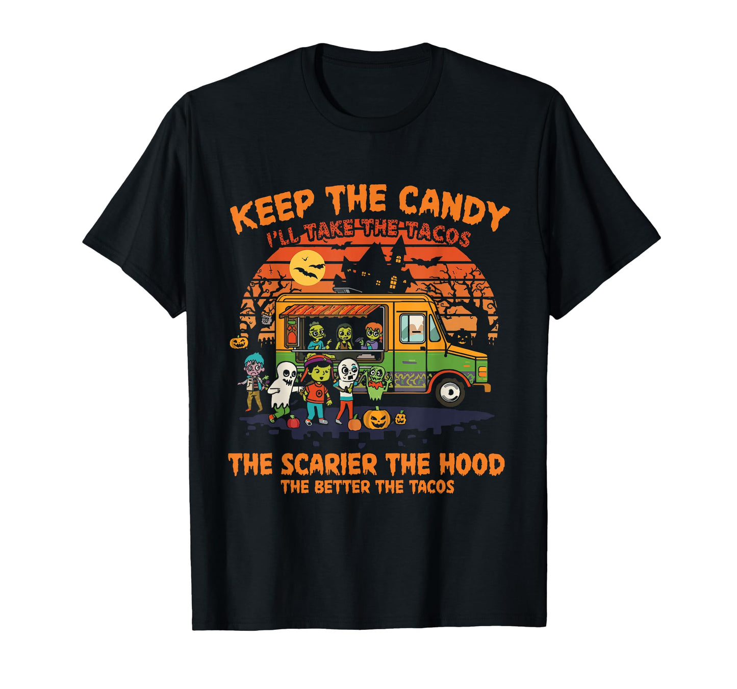 Keep The Candy I'll Take The Tacos, Halloween Ghost T-Shirt