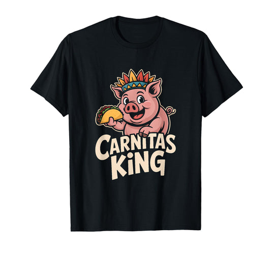 Aztec Pig Carnitas King for Taco Lovers T-Shirt