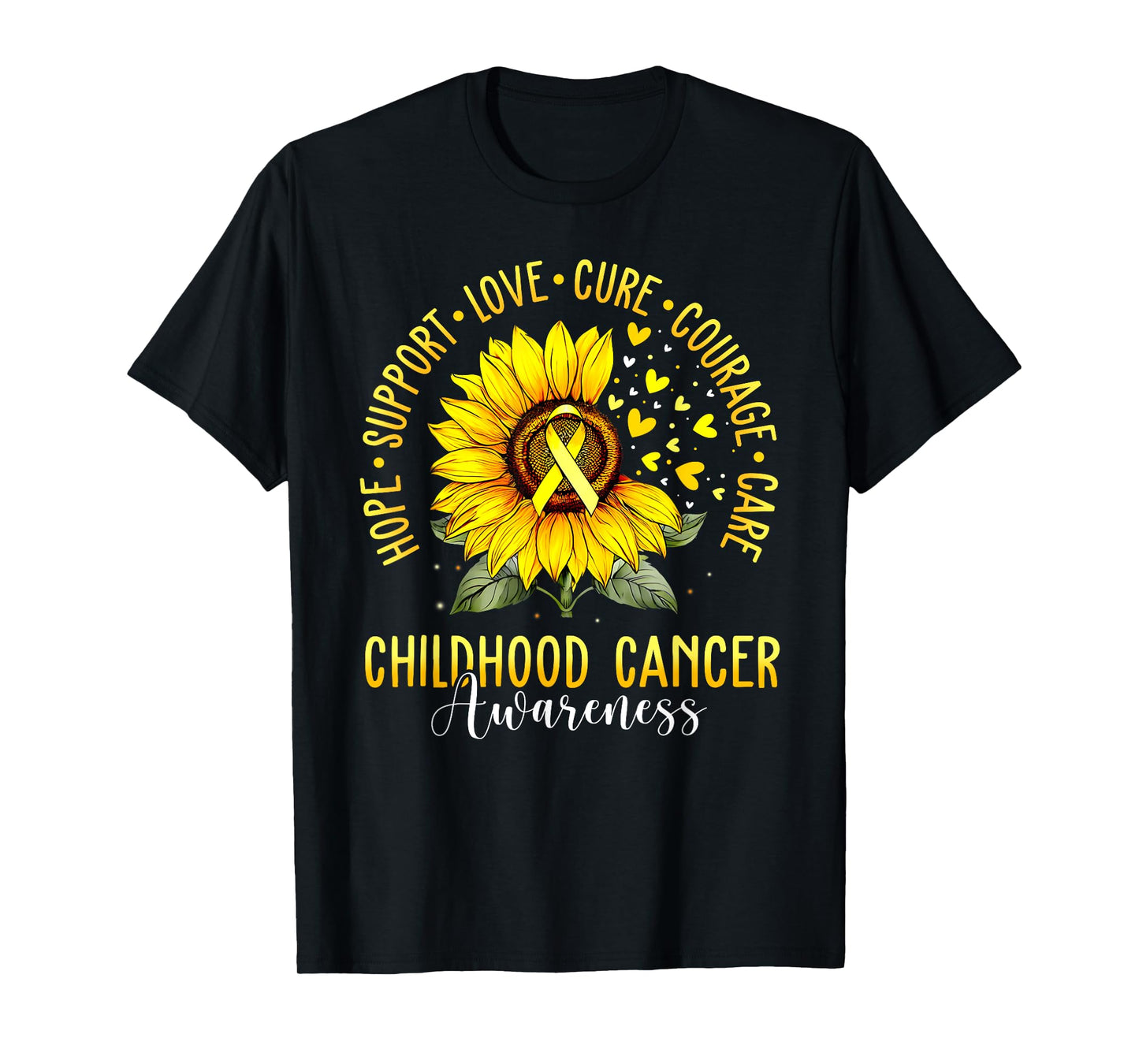 Childhood Cancer Support Family Childhood Cancer Awareness T-Shirt