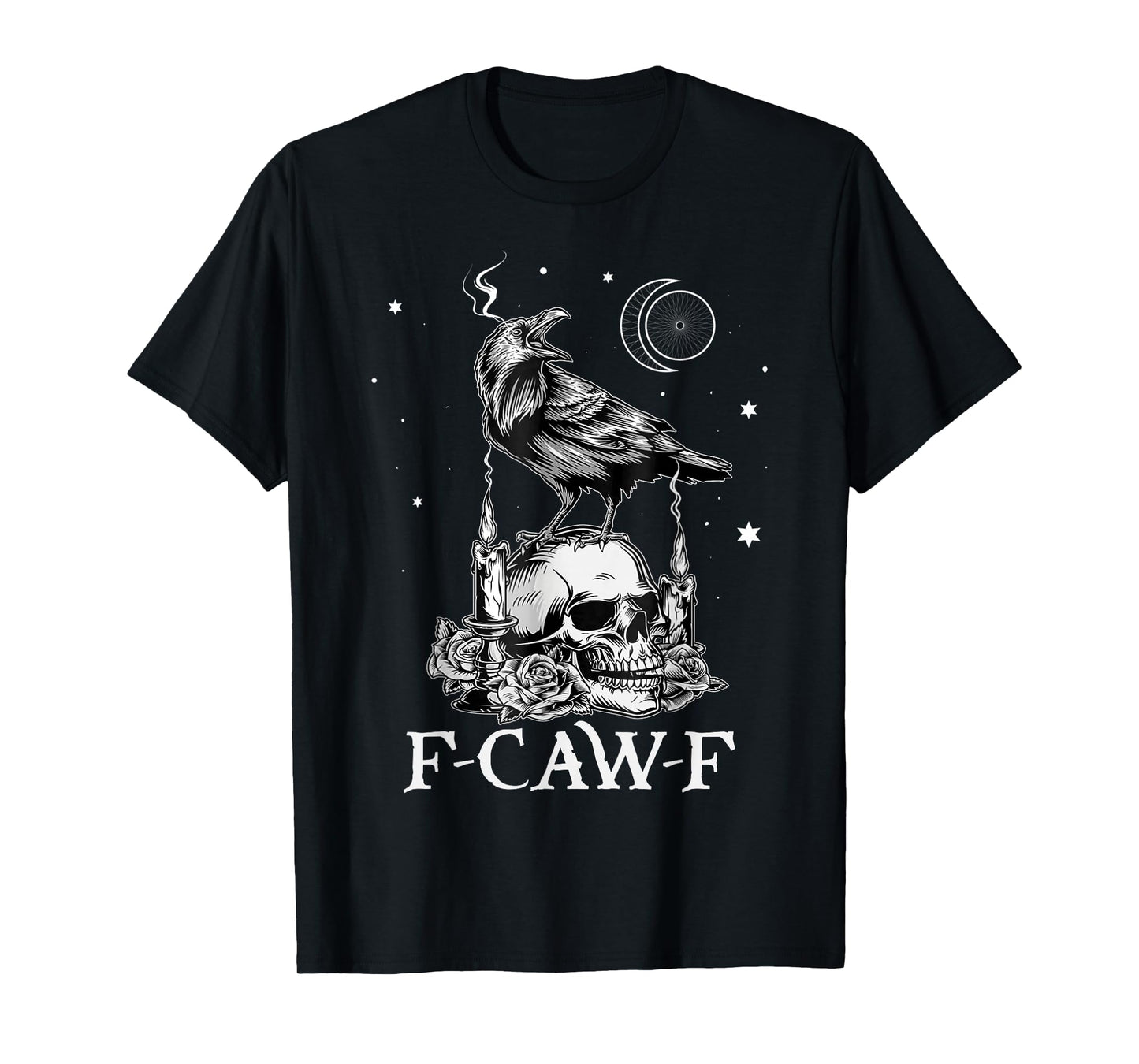 Funny F-CAW-F Raven Tarot Gothic Halloween F CAW F FCWF T-Shirt