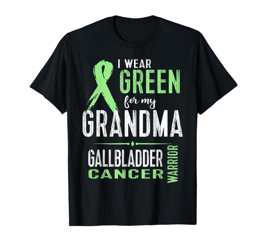 Gallbladder Cancer Awareness T-Shirt My Grandma Ribbon Tee T-Shirt