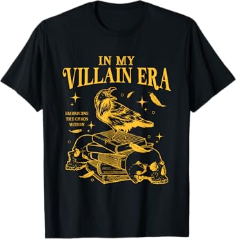 Retro In My Villain Era Morally Grey Books Club T-Shirt
