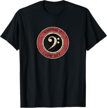 Music Theory Love Key Musical Keeping It Low Key Vintage T-Shirt