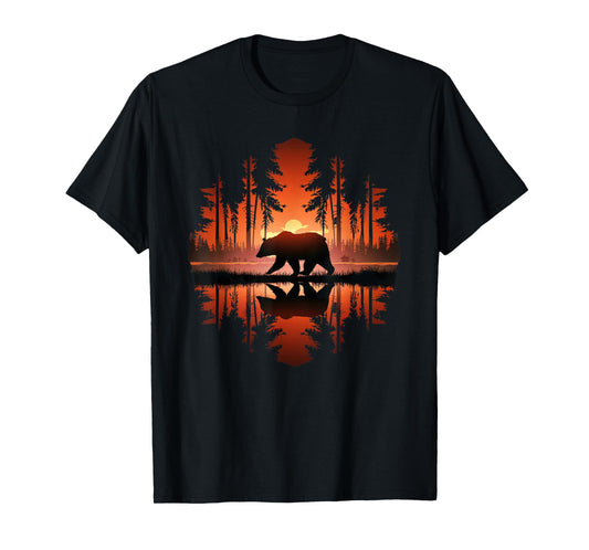 Bear Forest Nature Wildlife Outdoor Bear Lovers T-Shirt