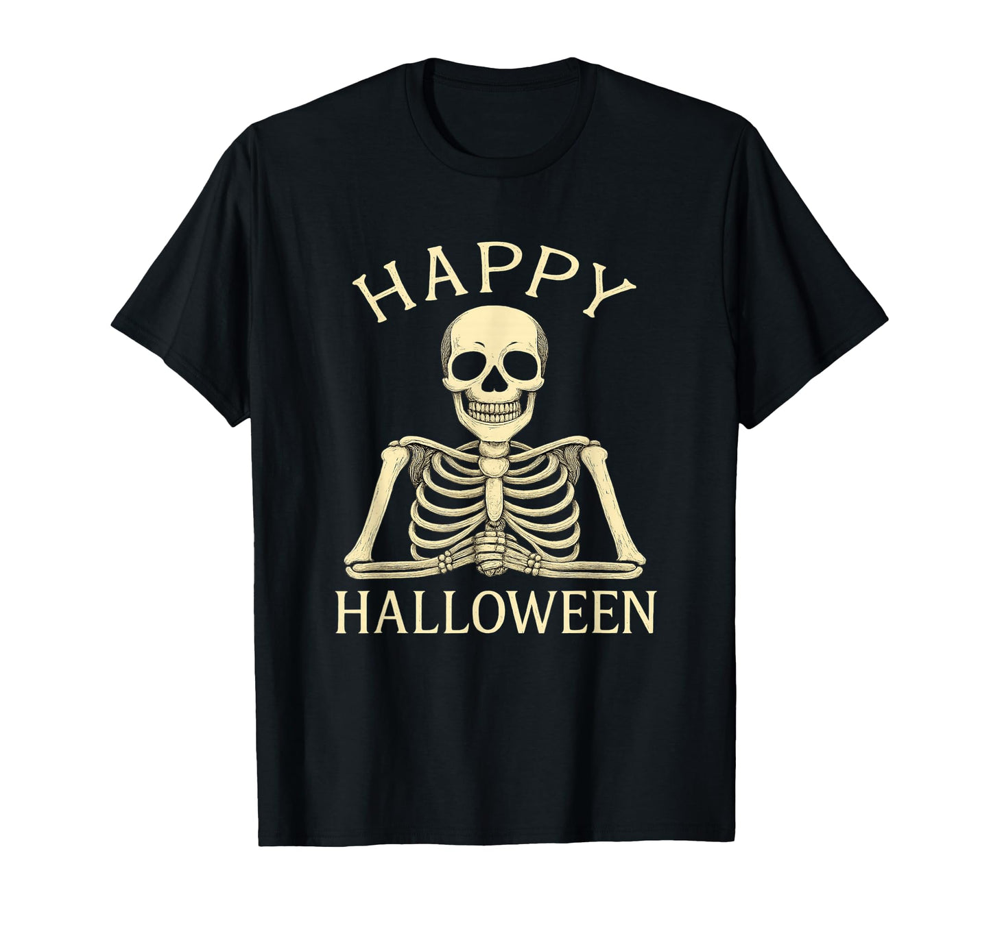 Funny Skeleton Teacher Happy Halloween Spooky School T-Shirt