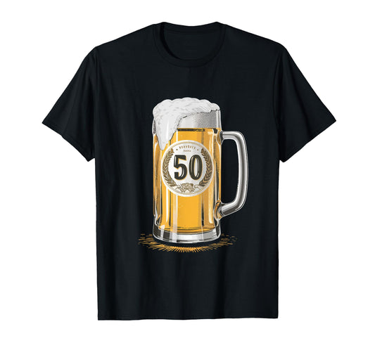 Beer Humor Men Father 50th Birthday T-Shirt
