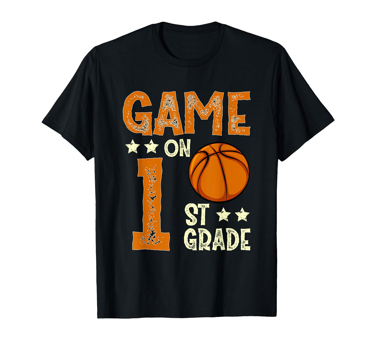 Game On 1st Grade Basketball Funny Back To School T-Shirt