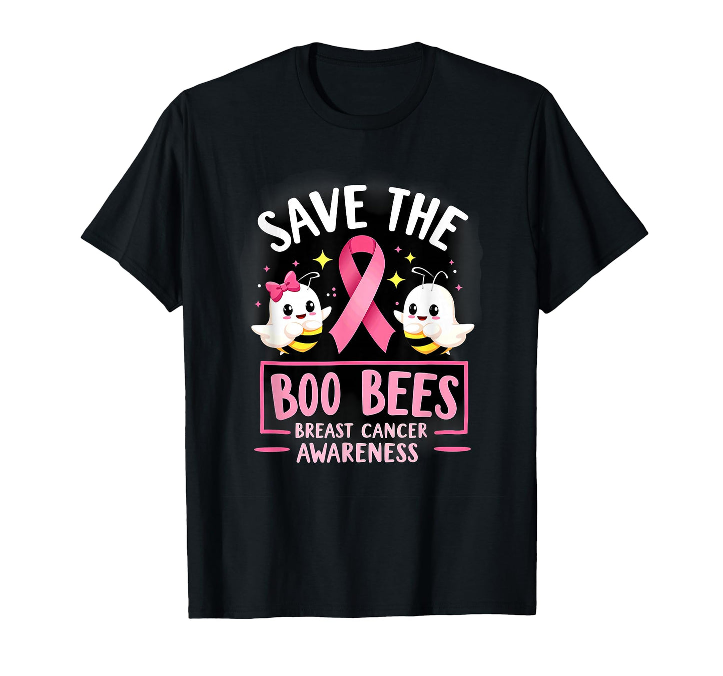 Save The Boo Bees Breast Cancer Women Halloween T-Shirt