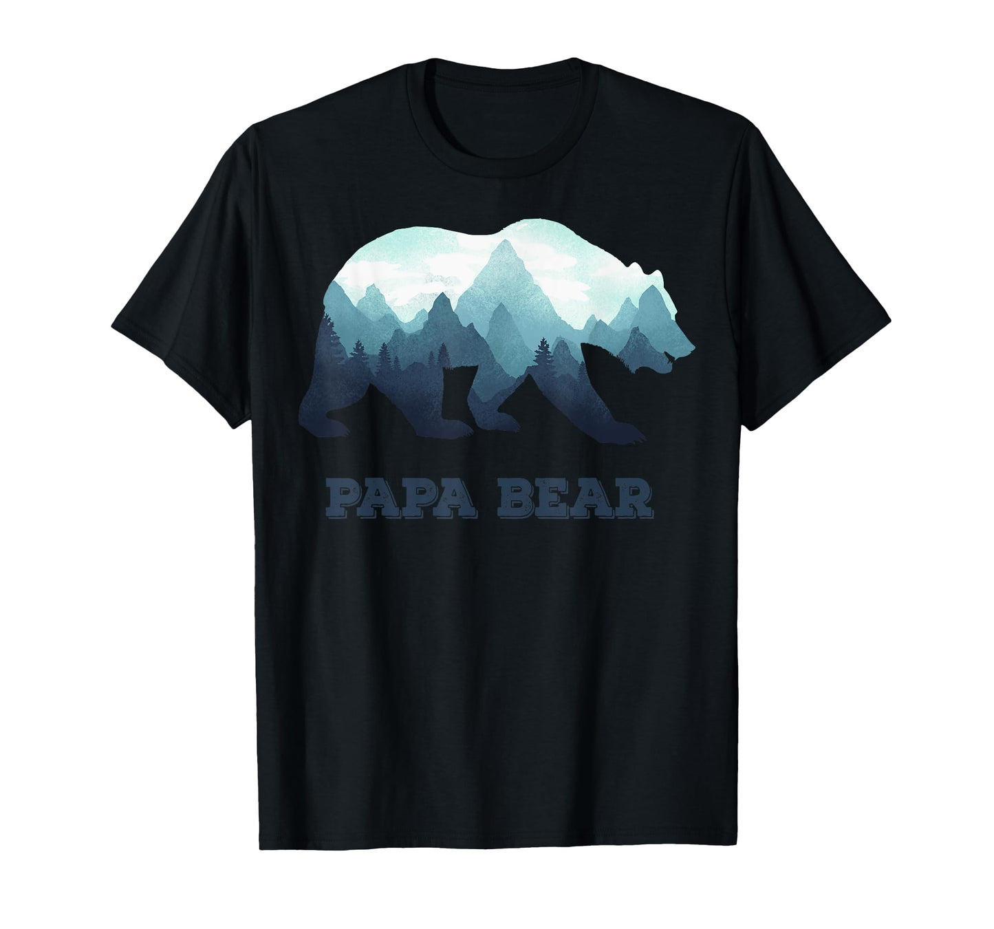 Papa Bear Wildlife Father's Day Gift for Dad, Daddy or Dada T-Shirt