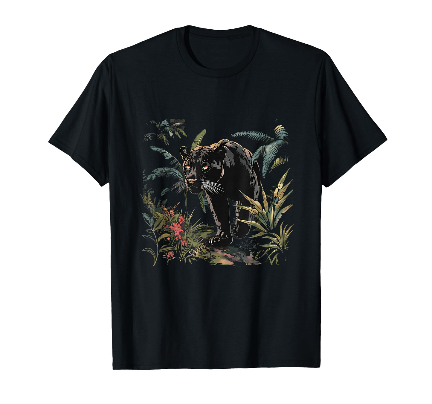 Panther Wildlife Nature Jungle Animal Art Panther Lover T-Shirt