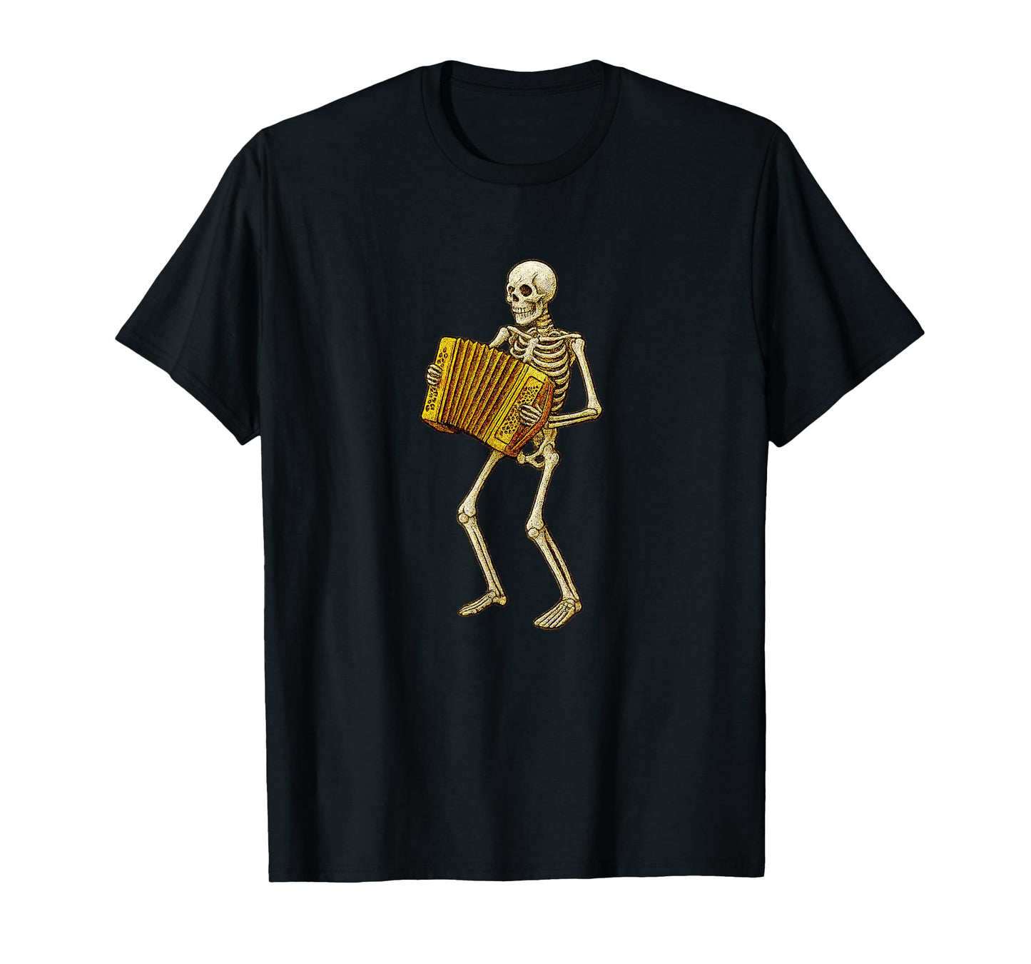 Skeleton Playing Accordion - Marching Band Orchestra T-Shirt