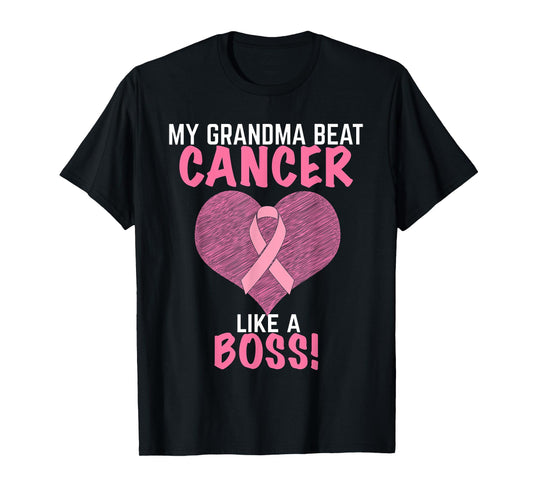 My Grandma Beat Breast Cancer - Survivor Awareness T-Shirt