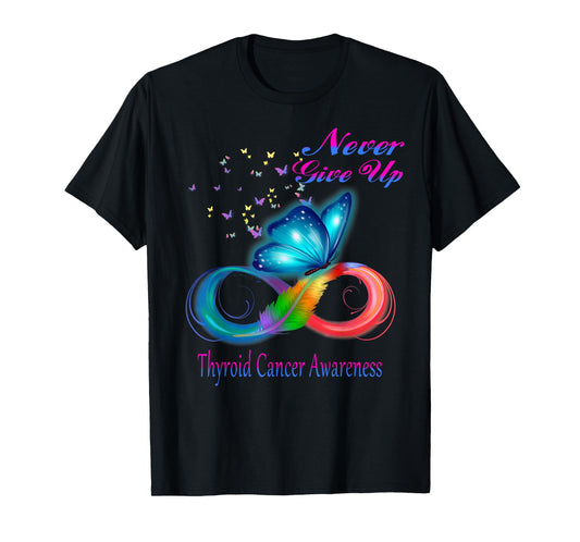 Butterfly Thyroid Cancer Awareness T-Shirt