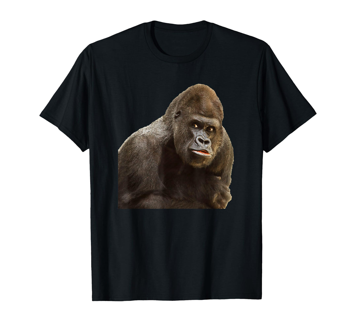 GORILLA APE T SHIRT Wildlife Zoo Animals Prints Preservation T-Shirt
