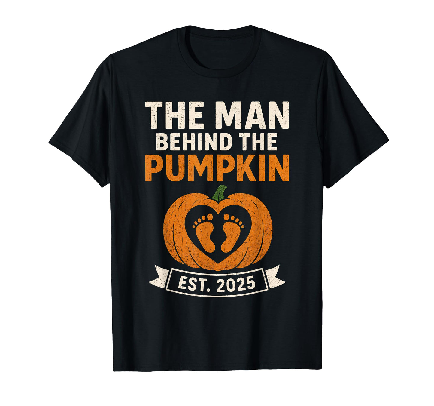 Pregnancy Announcement Dad Pumpkin Halloween Costume Funny T-Shirt
