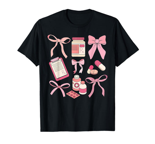 Coquette Pharmacy Tech CPhT Certified Pharmacy Technician T-Shirt