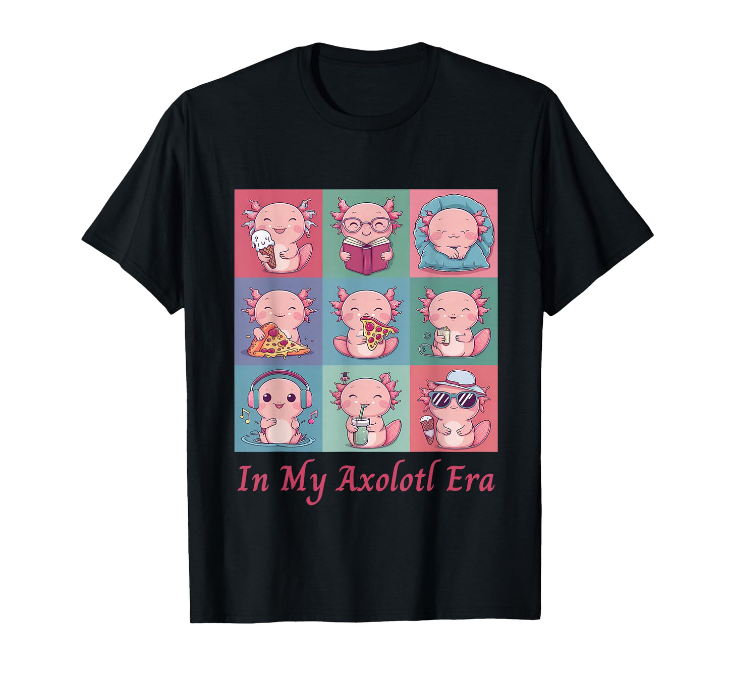 Pink In My Axolotl Era Cute Christmas For Axolotl Lover T-Shirt