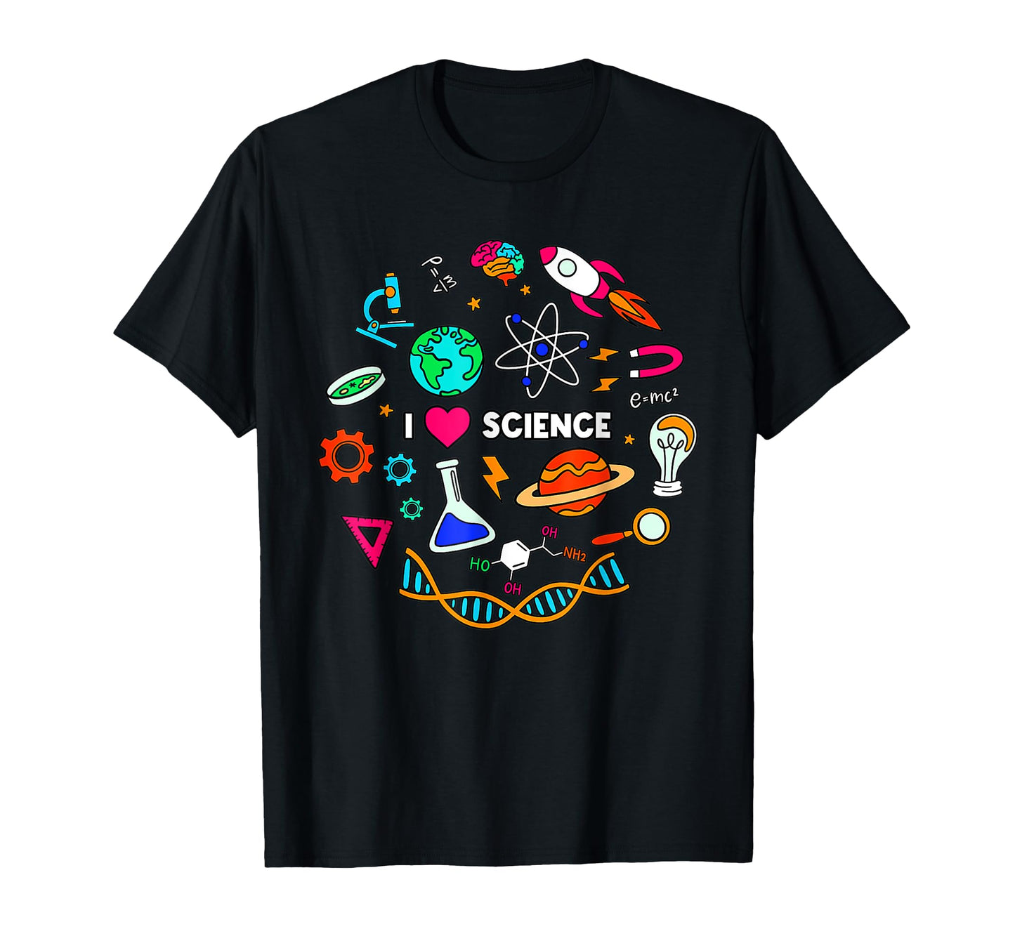 I Love Science Tshirt Kids Science Lovers Gifts Ideas T-Shirt