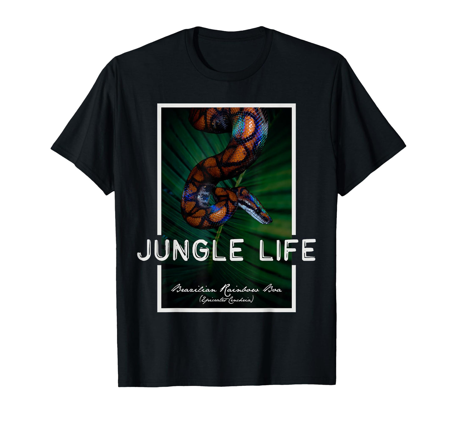Brazilian Rainbow Boa Snake Keeper Jungle Life T-Shirt