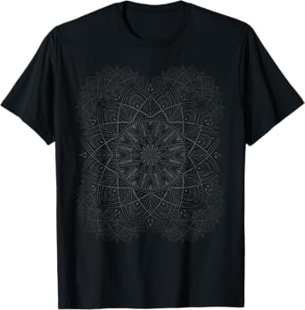 Yoga Teacher Peace Hippie Gift Mandala T-Shirt