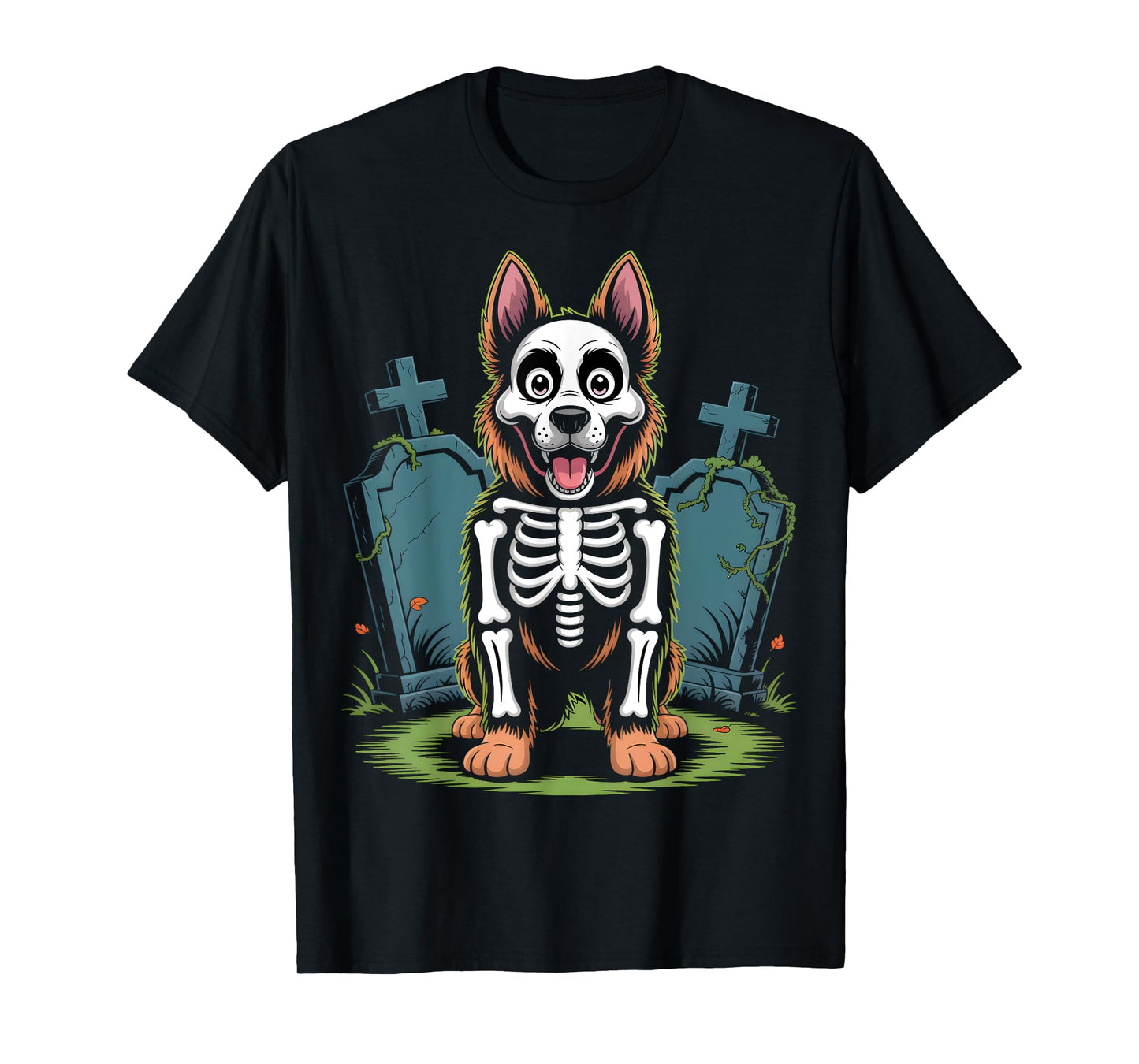 German Shepherd Skeleton Costume T-Shirt