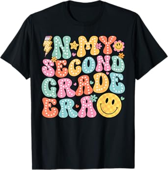 In My Second Grade Era Girl Back To School 2nd Grade Teacher T-Shirt