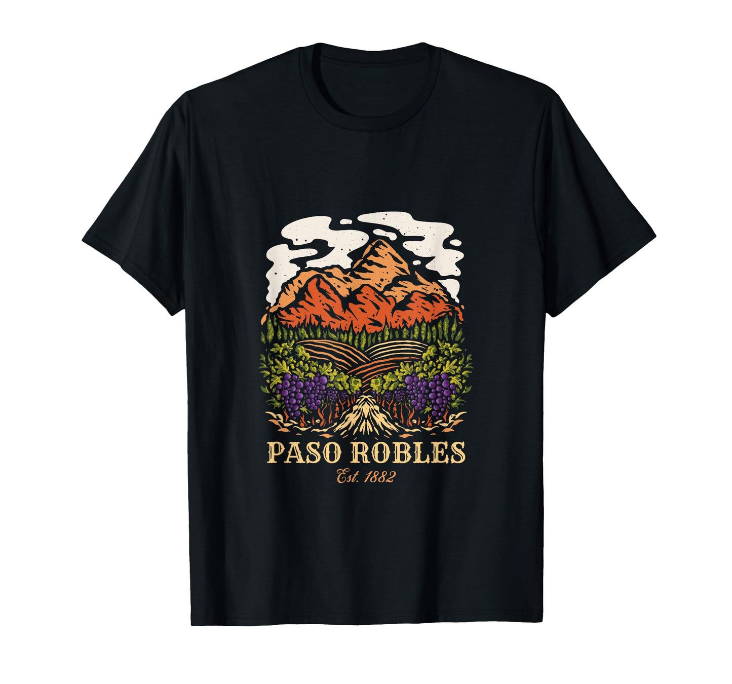 Paso Robles Vineyard California Winery Wine Lover T-Shirt