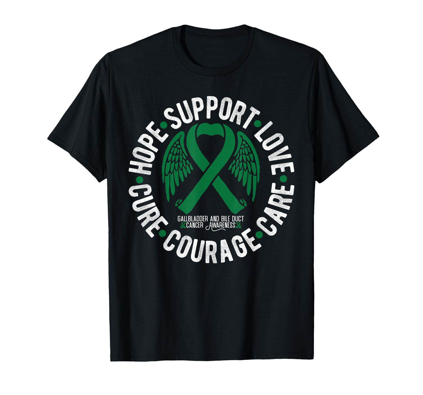 Bile Duct Gallbladder Cancer Awareness Family Support T-Shirt