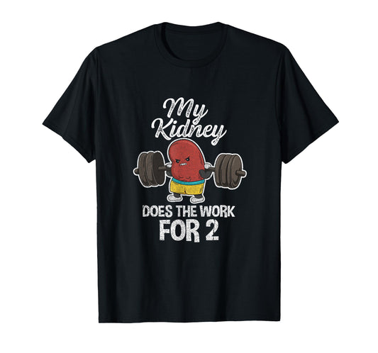 Organ Donation Design for a Kidney Donor T-Shirt,Black,Small