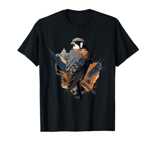 American Kestrel Bird Geometric Patten Art,Cute Kestrel Lov T-Shirt