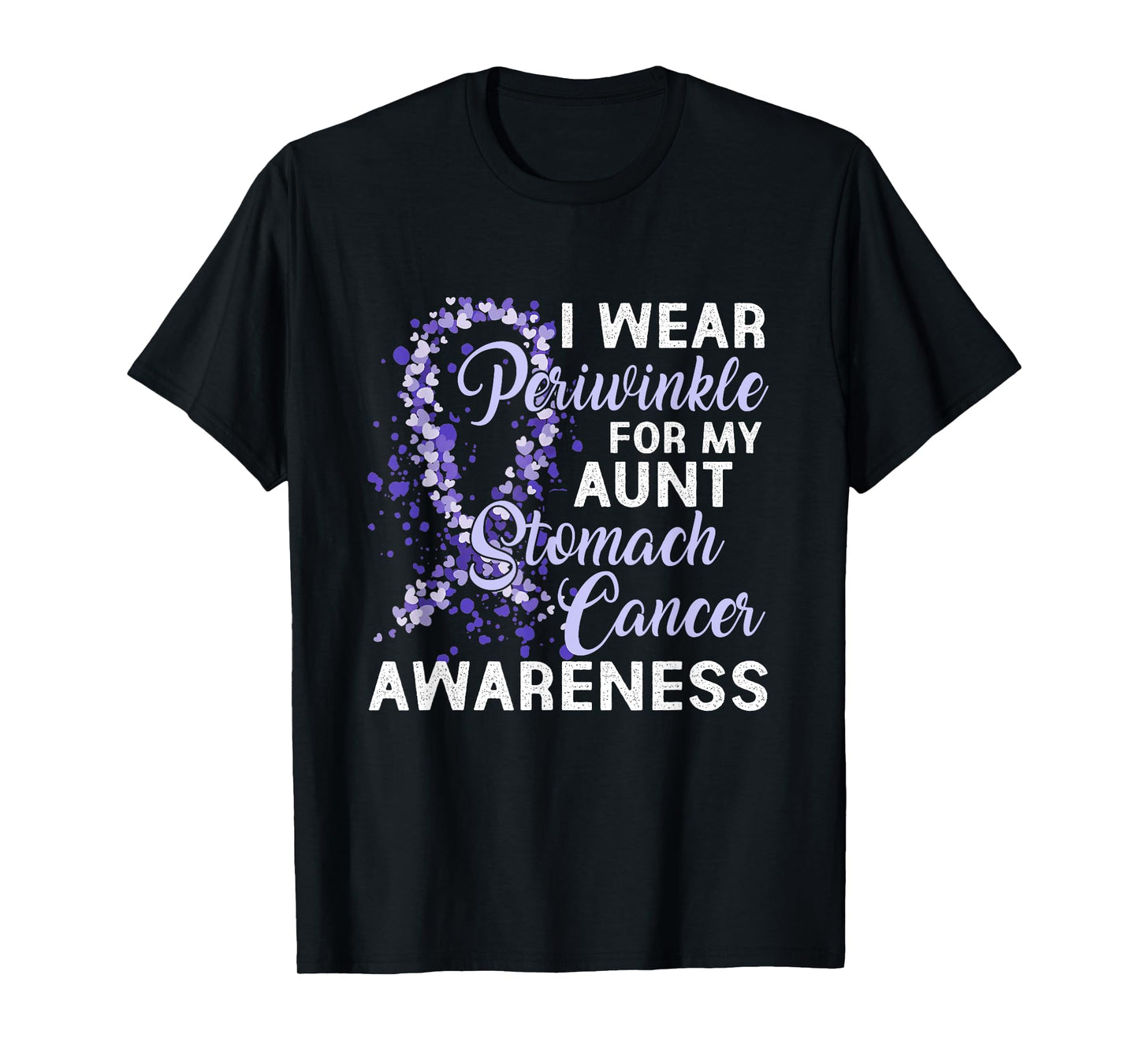 I Wear Periwinkle For My Aunt Stomach Cancer Awareness T-Shirt