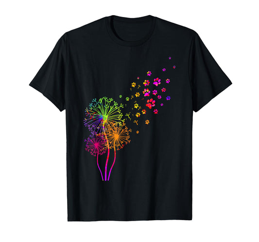Dandelion Paw Print T-Shirt