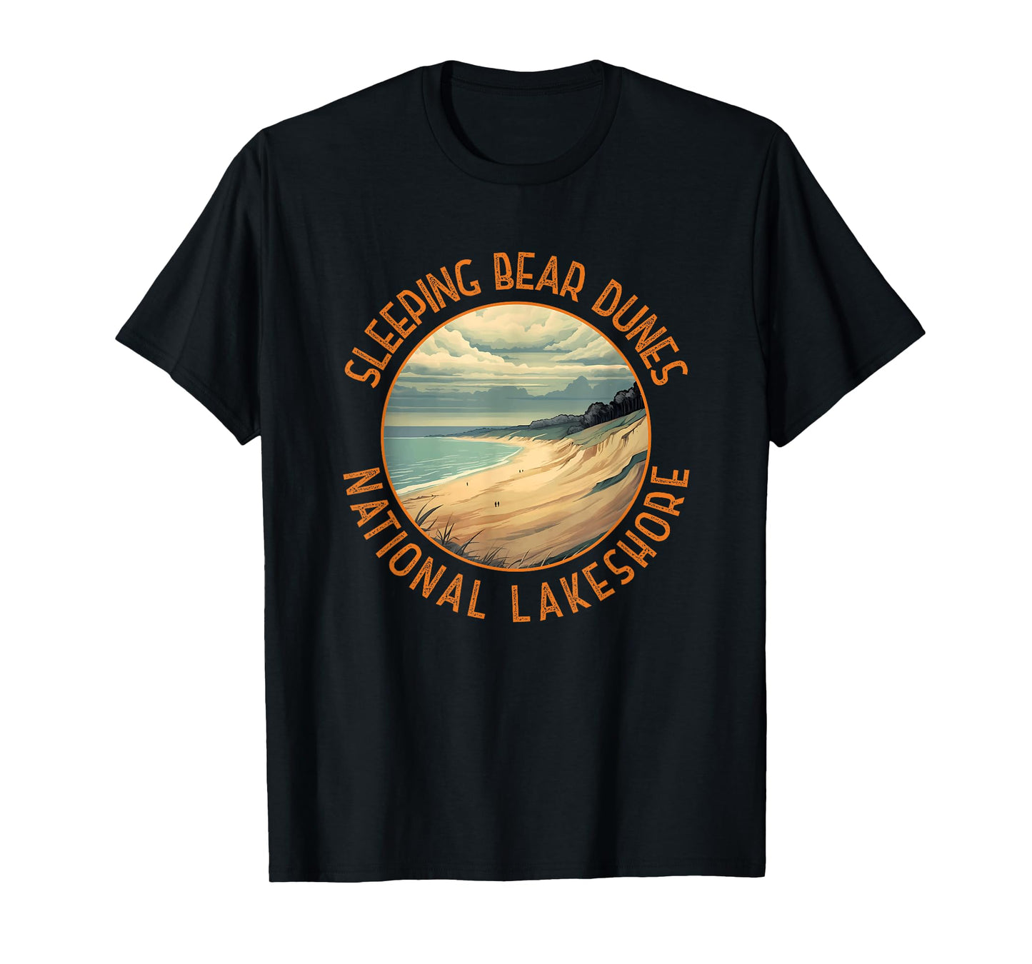 Sleeping Bear Dunes National Lakeshore Distressed Circle T-Shirt
