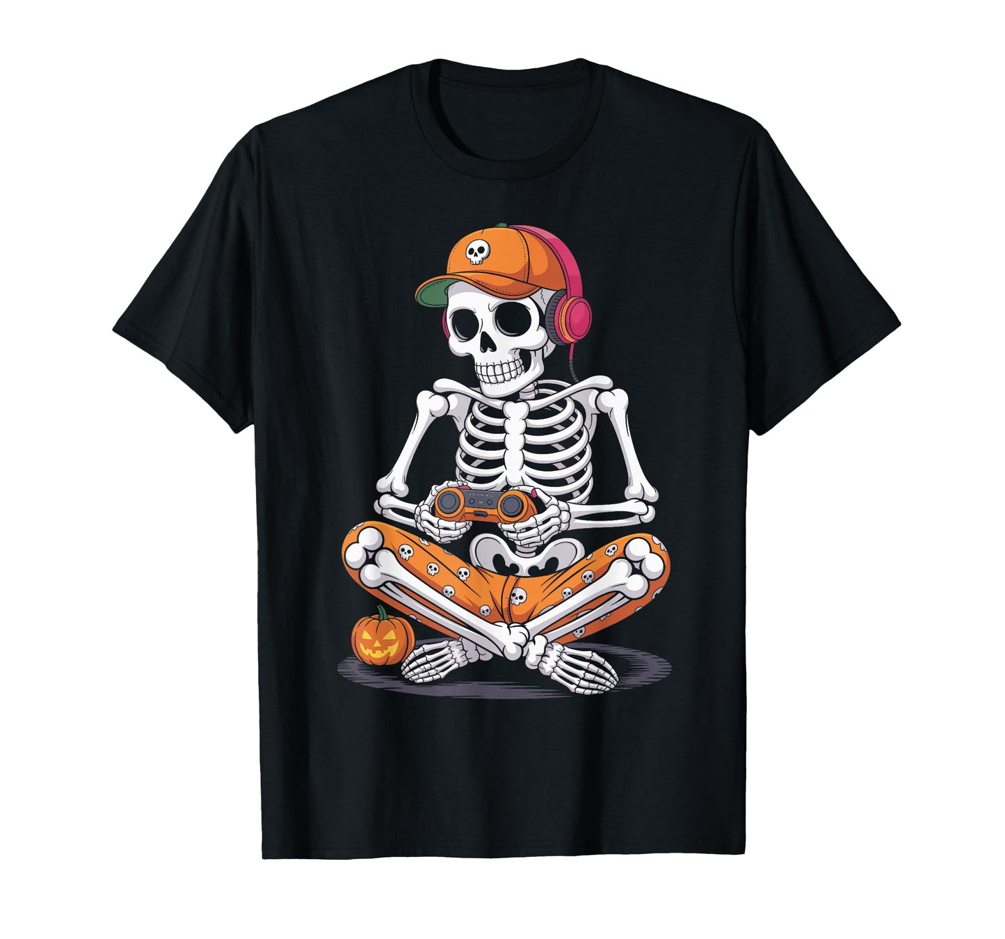 Gaming Skeleton Halloween Costume for Gamers T-Shirt