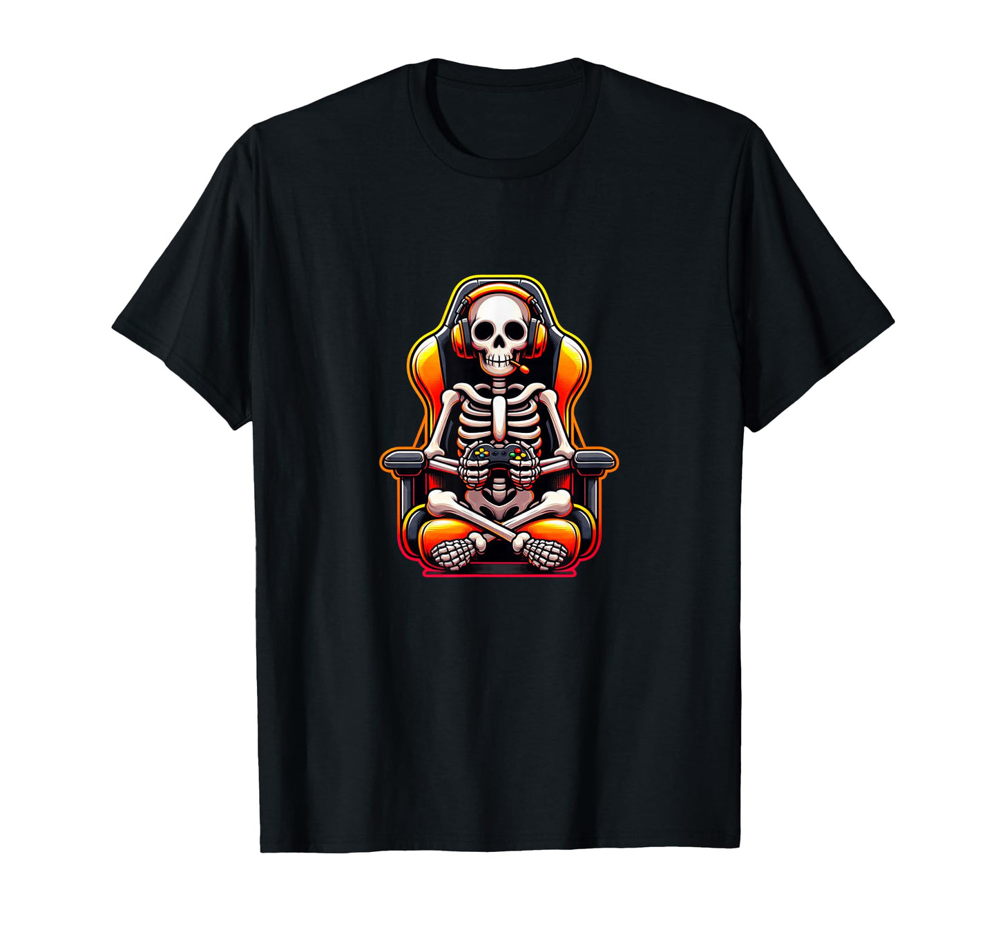 Halloween Skeleton Gamer Costume T-Shirt