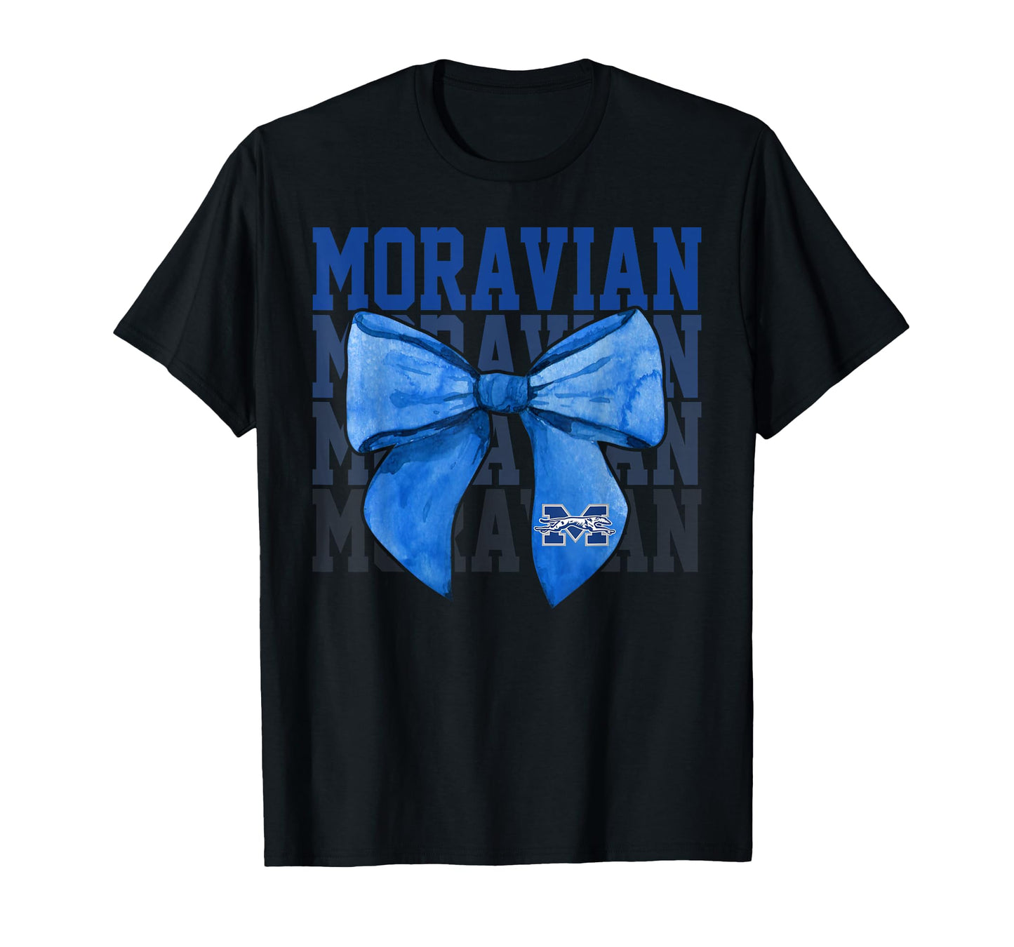 Moravian Vintage Arch University Bow Vintage Athletics Girls T-Shirt