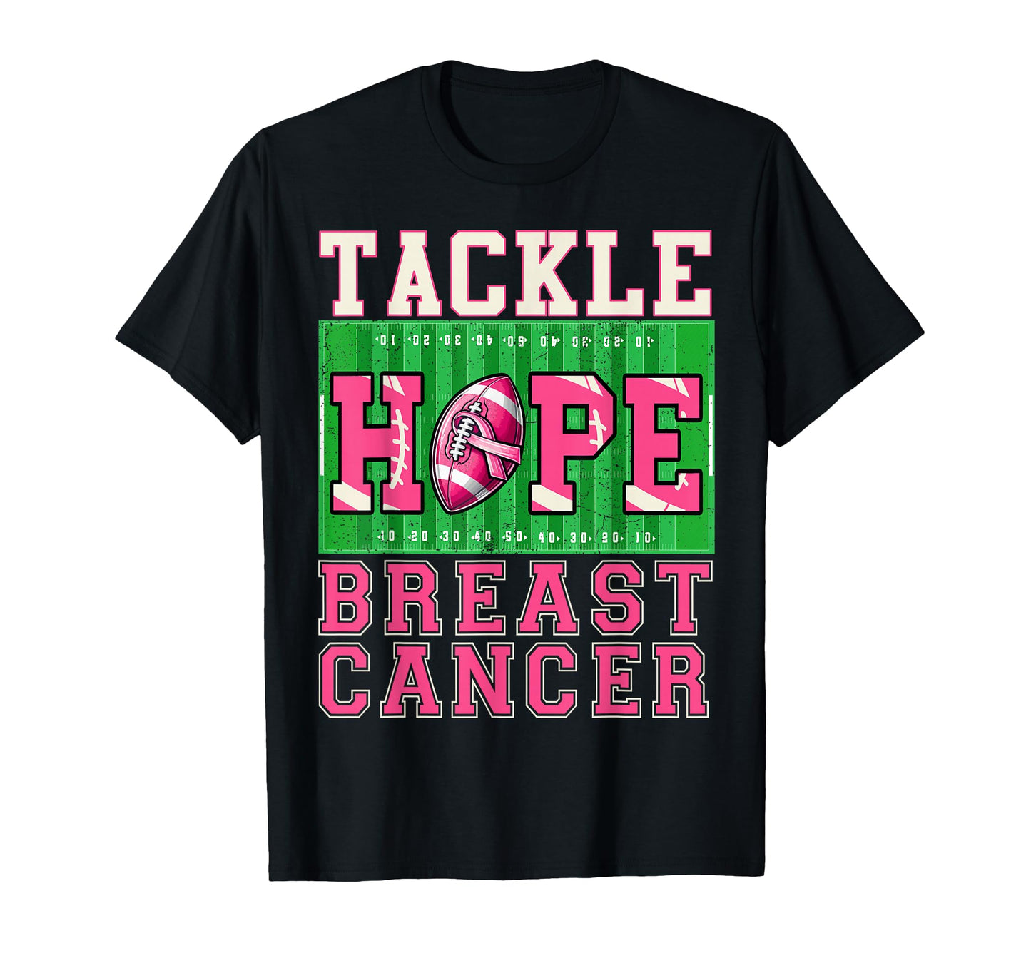 Tackle Breast Cancer Awareness Football Women Boys Kids T-Shirt