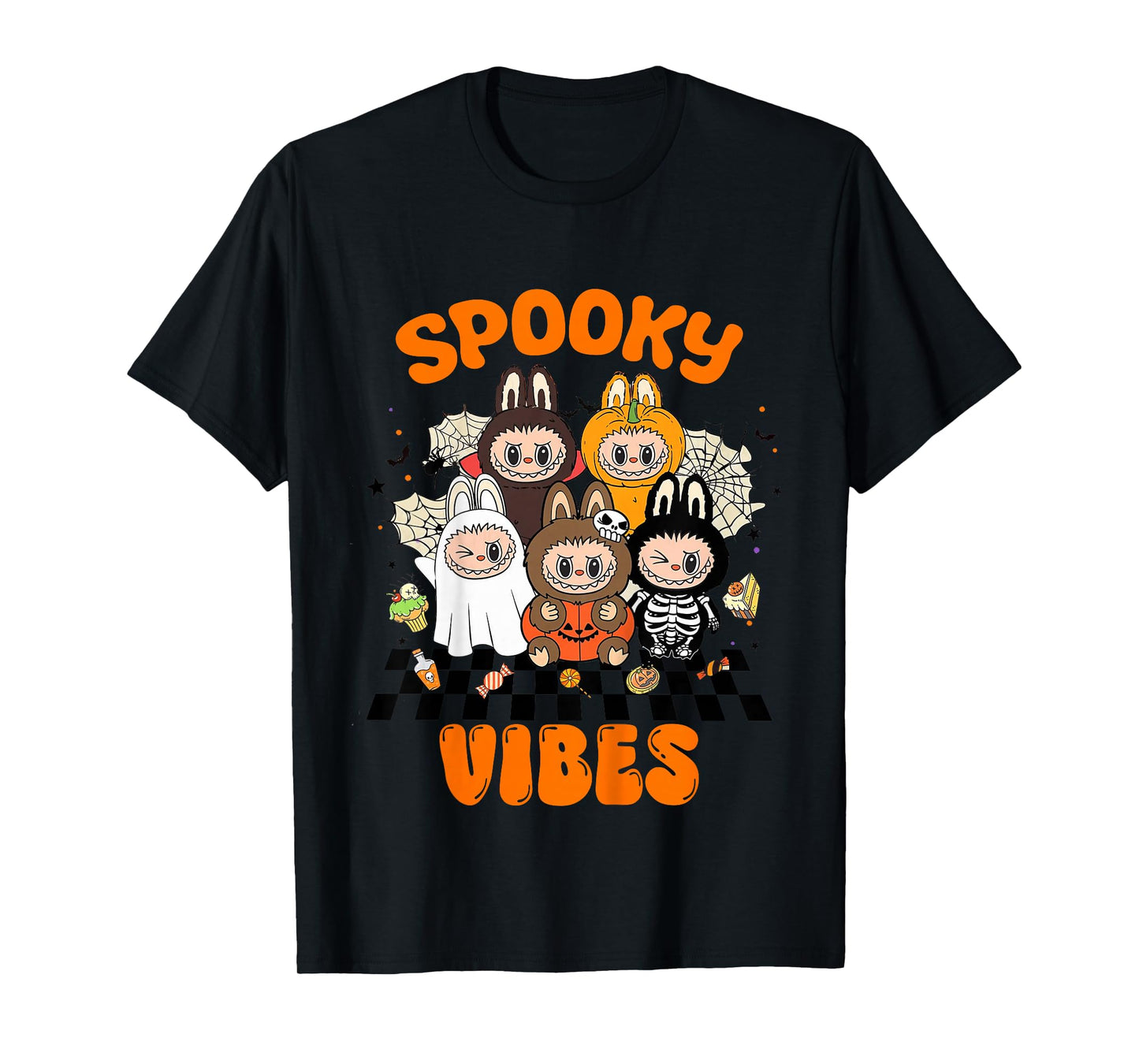 Kids Funny Halloween Pumpkin Ghost Skeleton Monster Tees Kids Boy T-Shirt